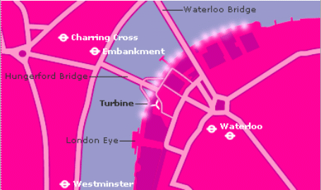 Map showing location of the Electric Storm